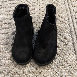 Cat & Jack Black sparkle Kids Boots